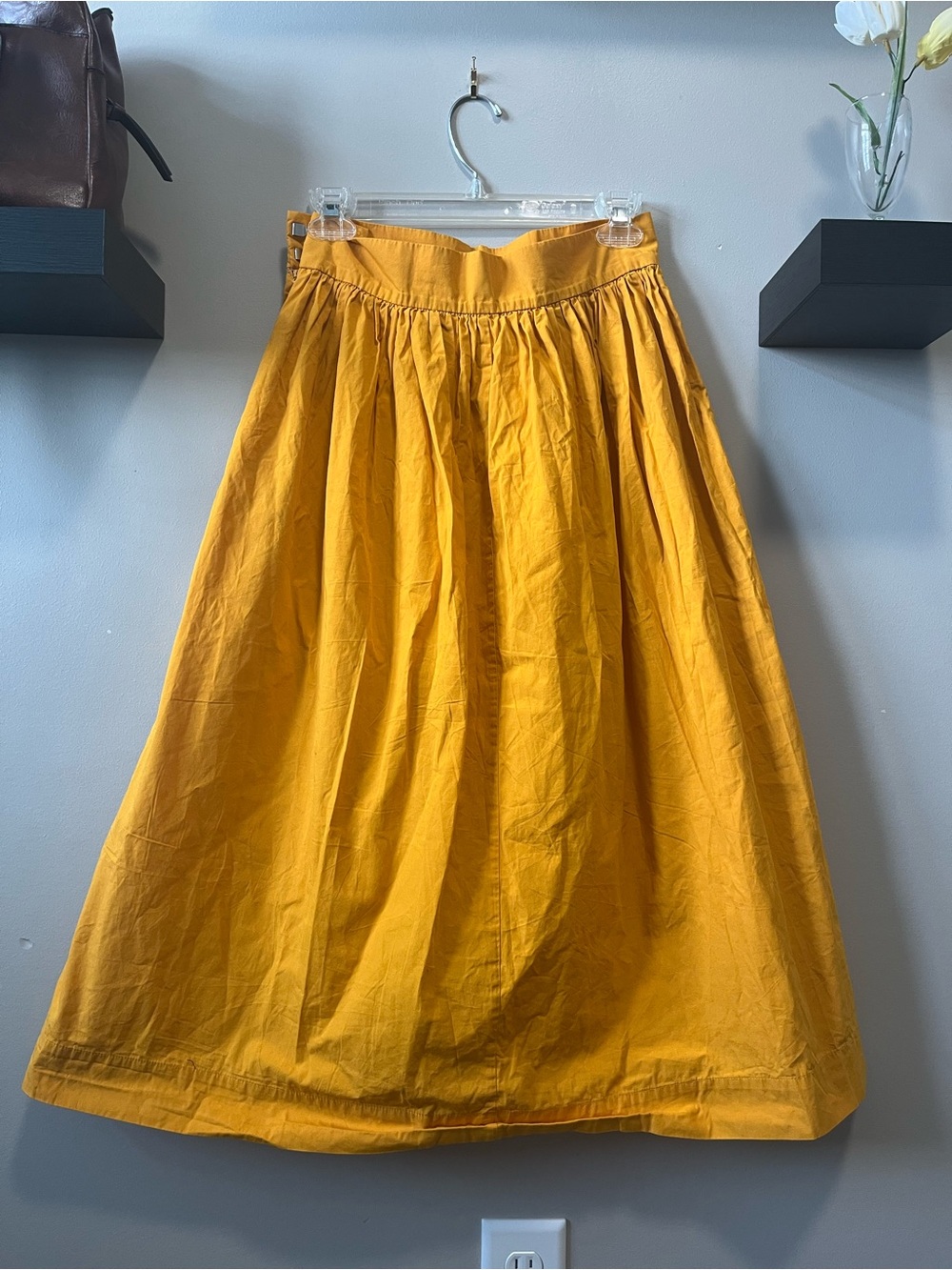 H&M Mustard Yellow Midi Skirt - Picture 2 of 5